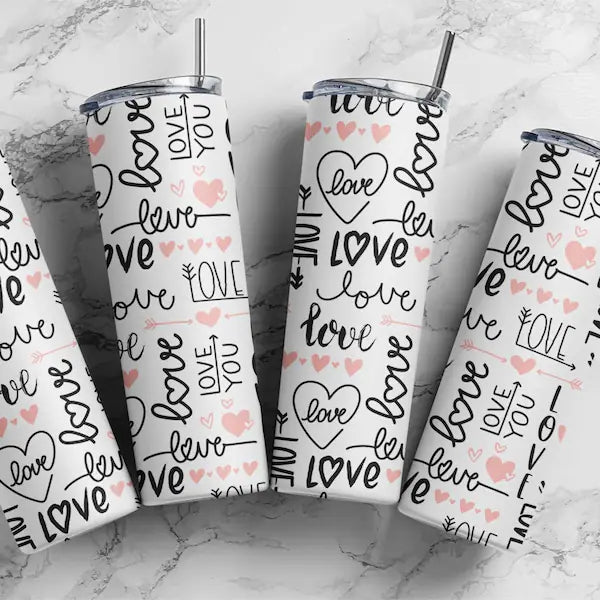 Love love and more love 20oz tumbler