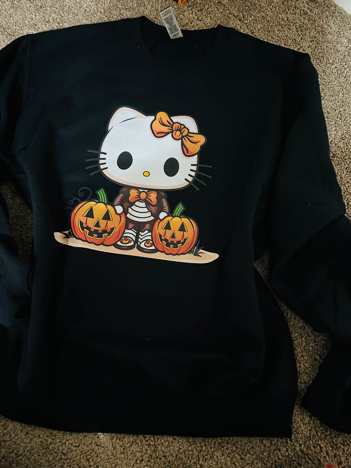 Halloween kitty Crewneck sweatshirt