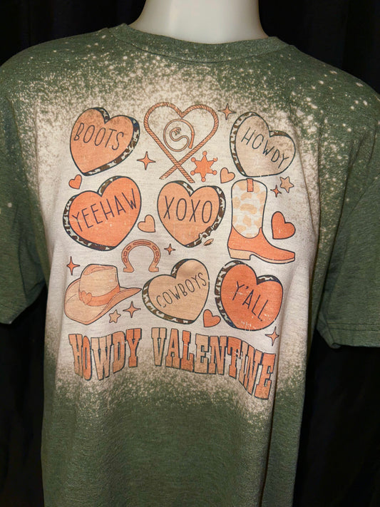 Howdy Valentine sublimation tee