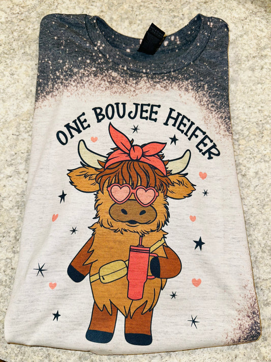 One boujee heifer sublimation tee