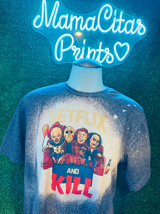 Netflix and Kill 🔪 😱 sublimation tee