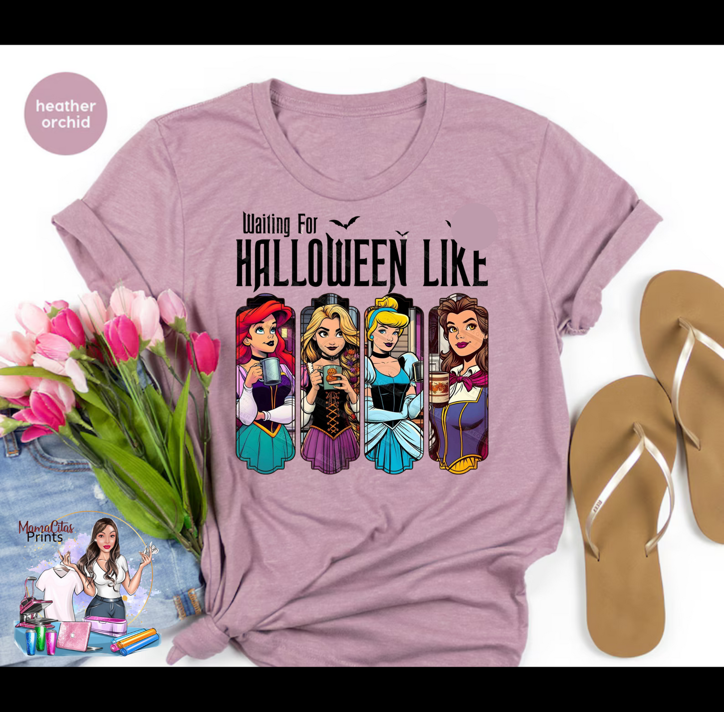 PRINCESS WAITIN ON HALLOWEEN GRAPHIC TEE