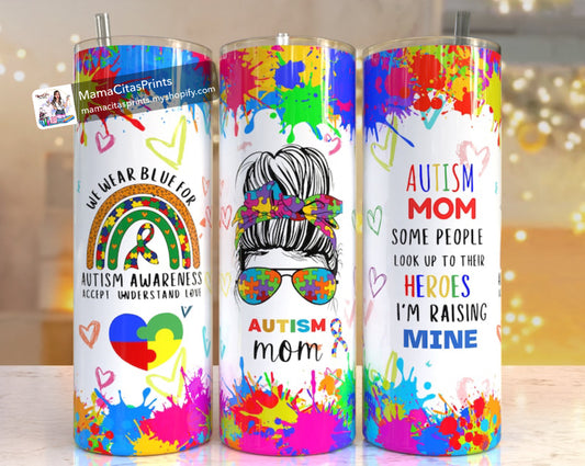 Autism Mom 20oz tumbler