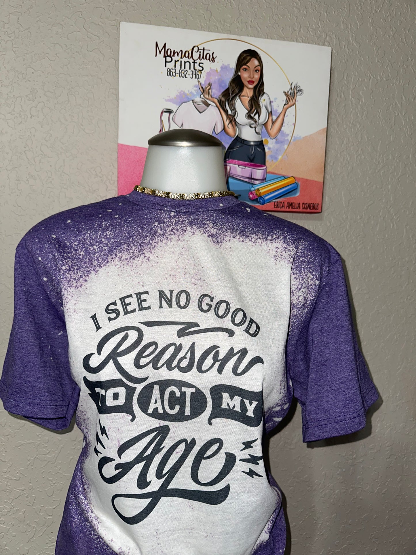 I see no good reason to act my age sublimation. Tee