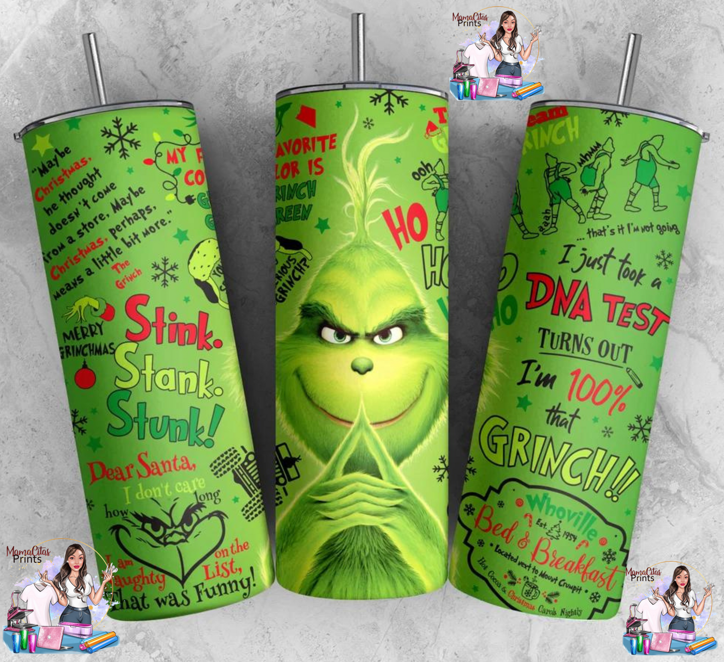 Grinch 20oz tumbler