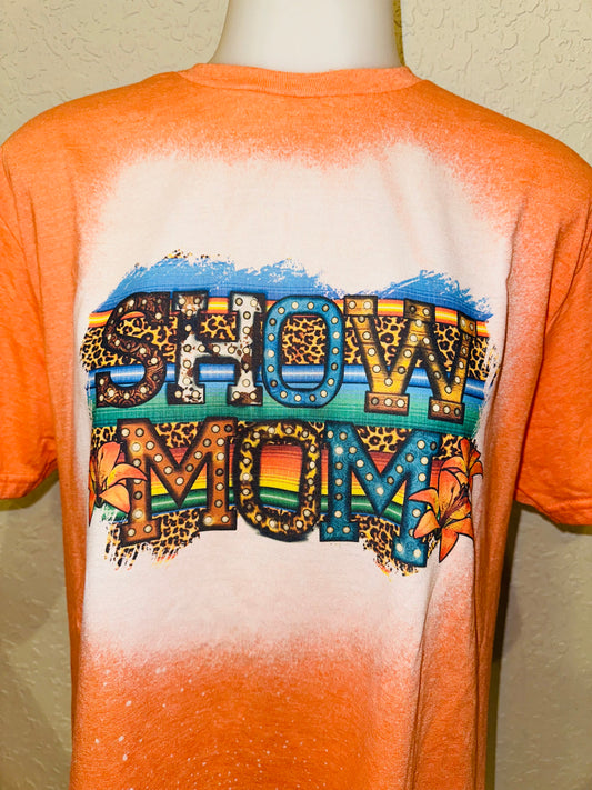 Cheetah print show mom sublimation tee