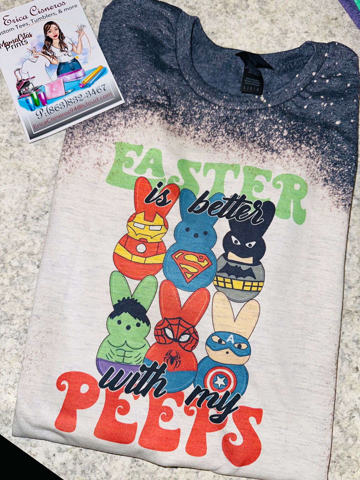 Easter is better with my peeps sublimation tee