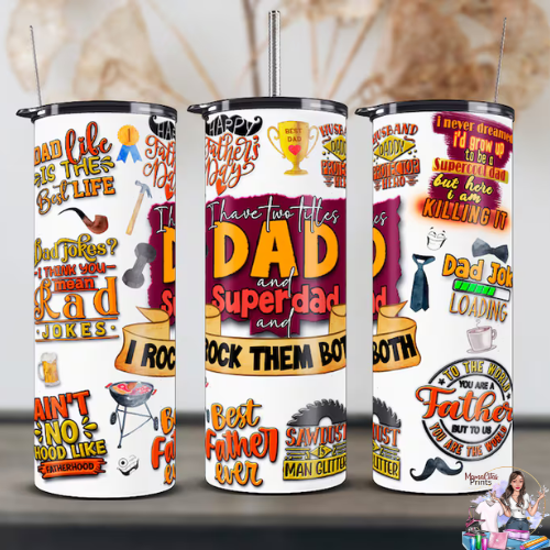 DAD AND SUPER DAD 20OZ TUMBLER