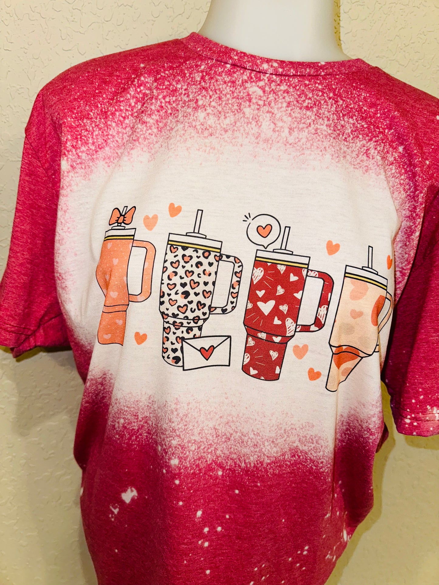 Valentine love cups sublimation tee