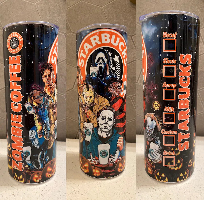 New STARBUCKS horror 20oz tumbler