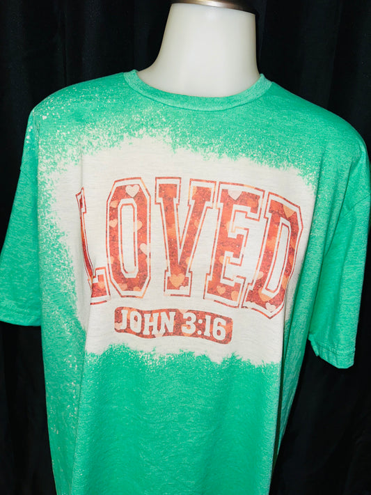 Loved John 3:16 sublimation tee