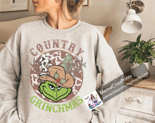 Country Grinchmas Crewneck