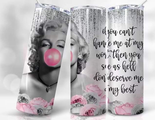 Marilyn Monroe  20oz tumbler