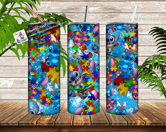 Autism Stitch 20oz tumbler