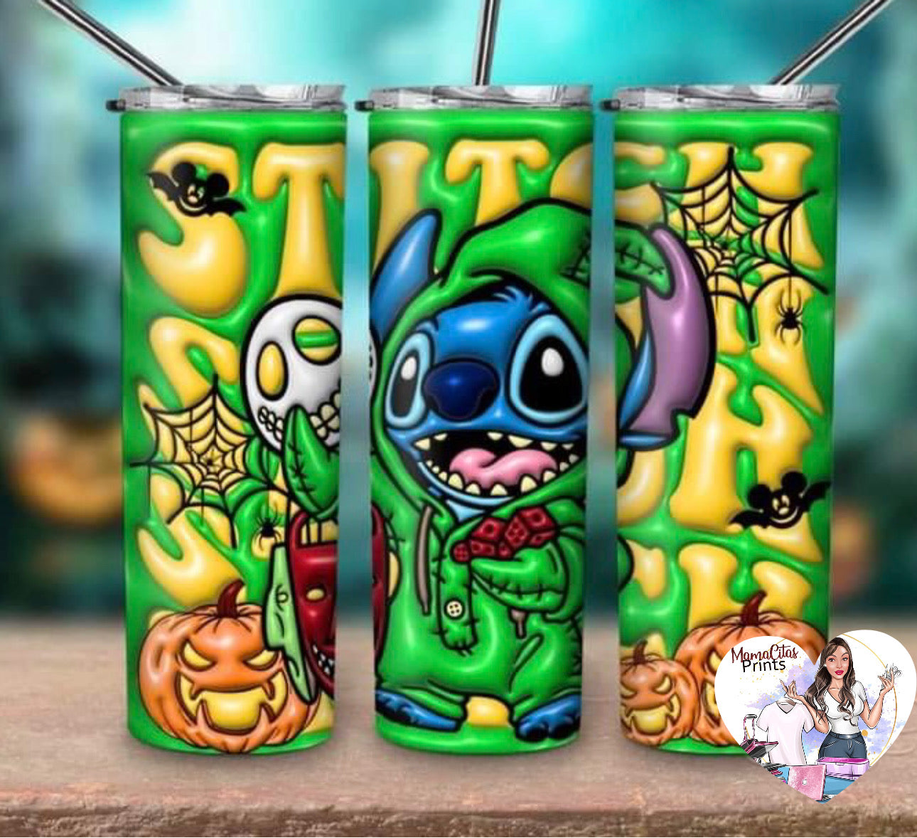 SLIME Stitch 3D 20oz tumbler