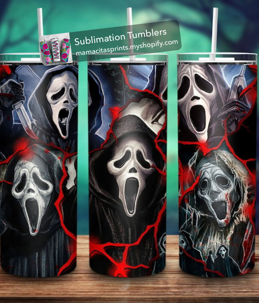 Ghostface horror 20oz tumbler