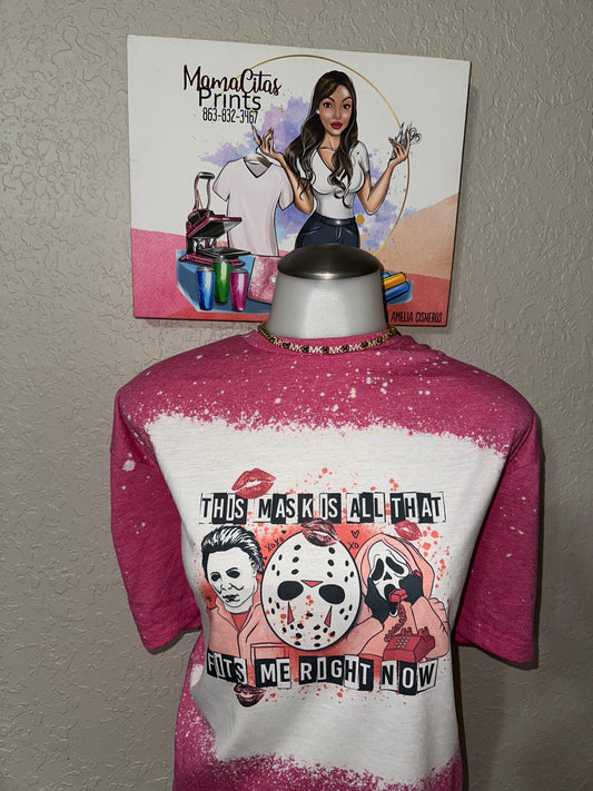 This mask is all that fits me right now 💓 sublimation tee