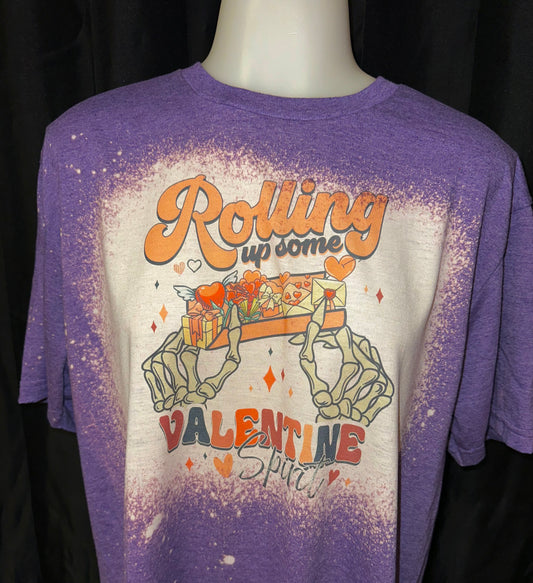 Rolling up some valentine spirit sublimation tee