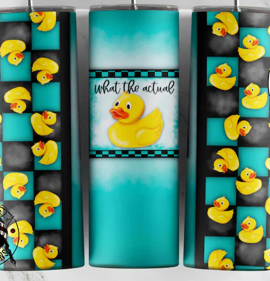 What the actual DUCK 20oz tumbler