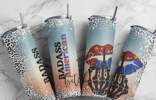 Bad A** American B*tch 20oz tumbler