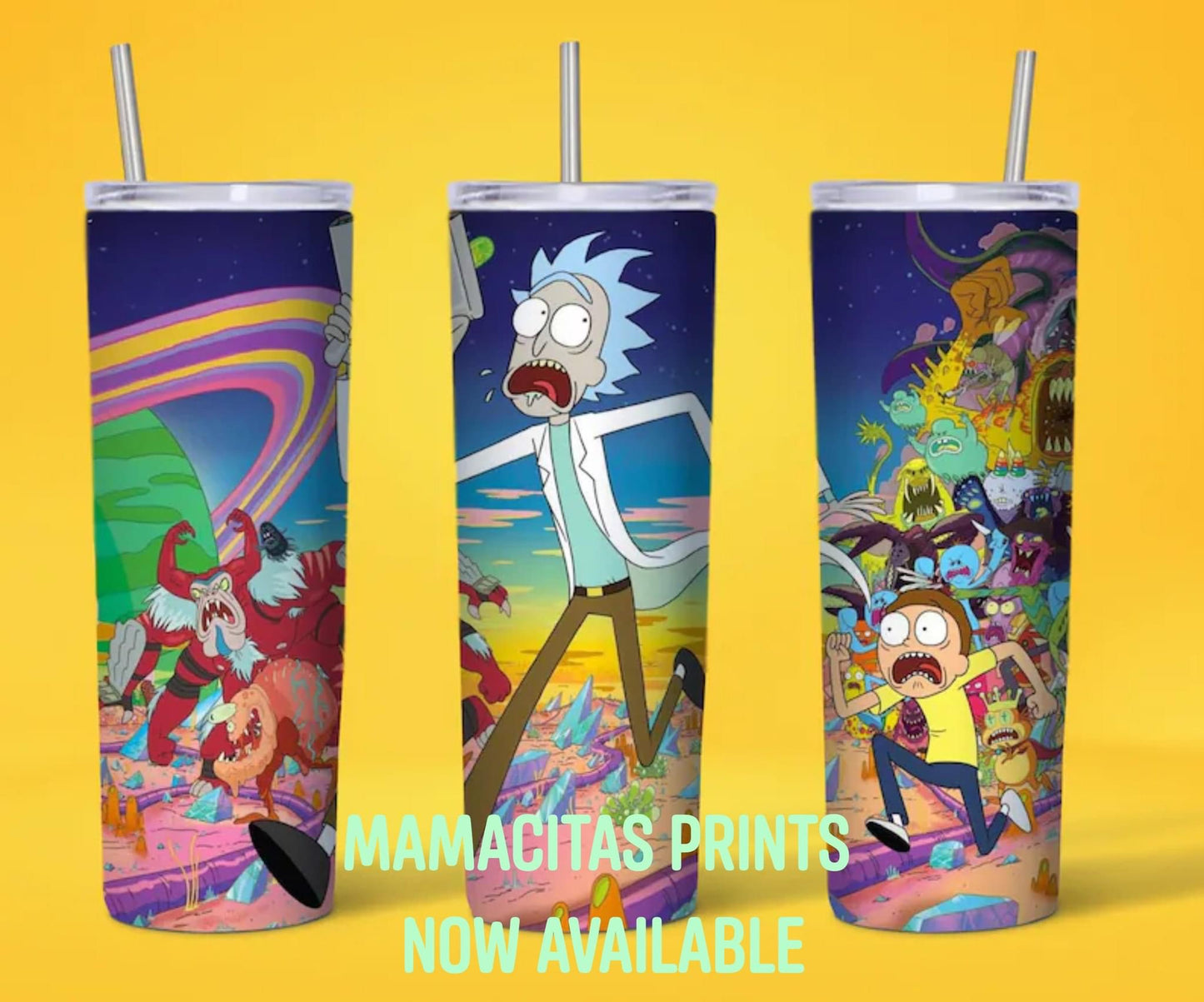 Running Rick and Morty 20oz Tumbler