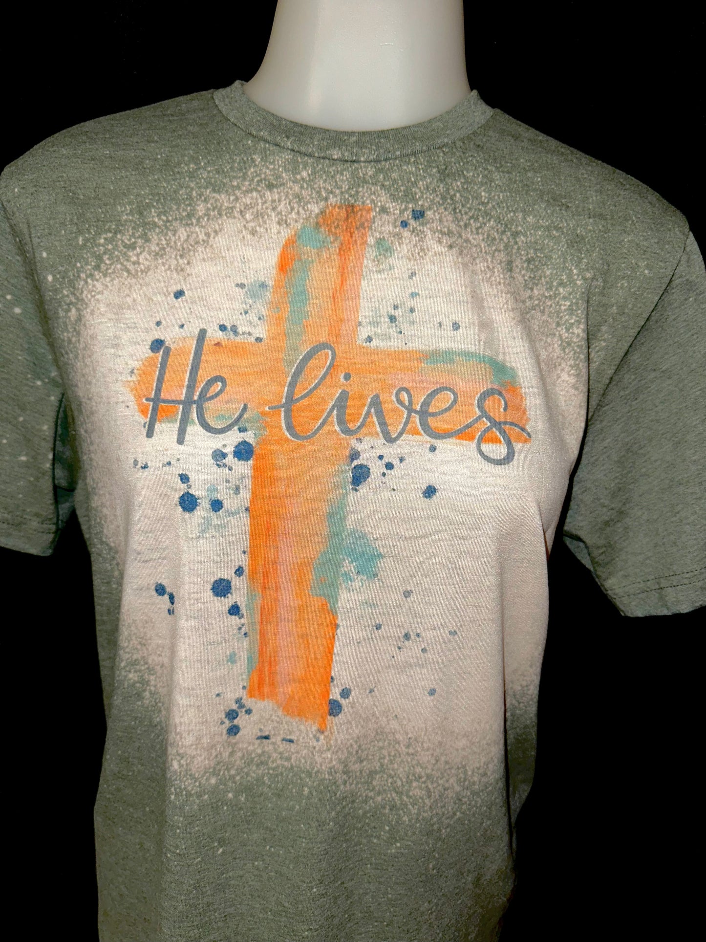 He lives sublimation tee