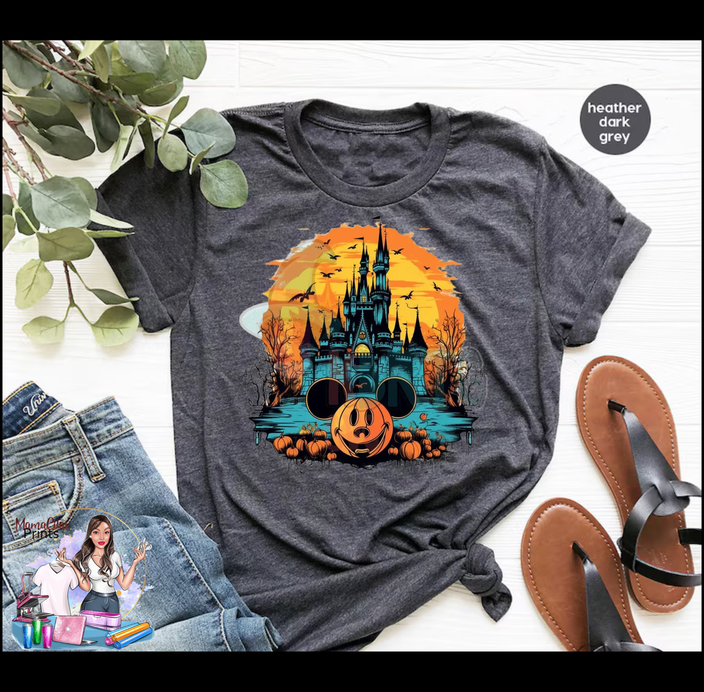 SPOOKY CASTLE GRAPHIC TEE