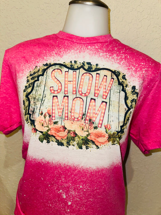 Floral show mom sublimation tee