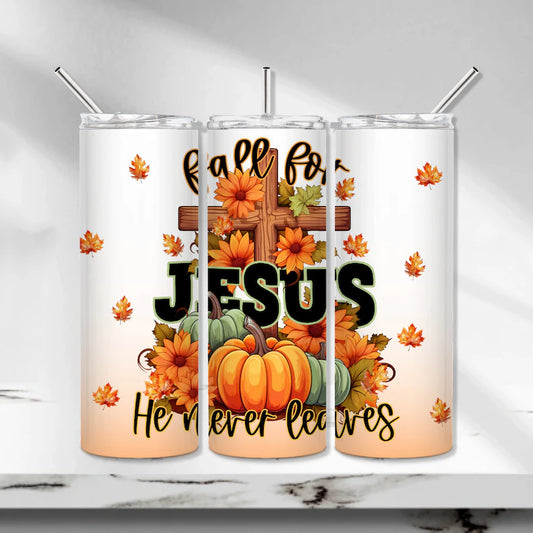 FALL FOR JESUS 20OZ TUMBLER