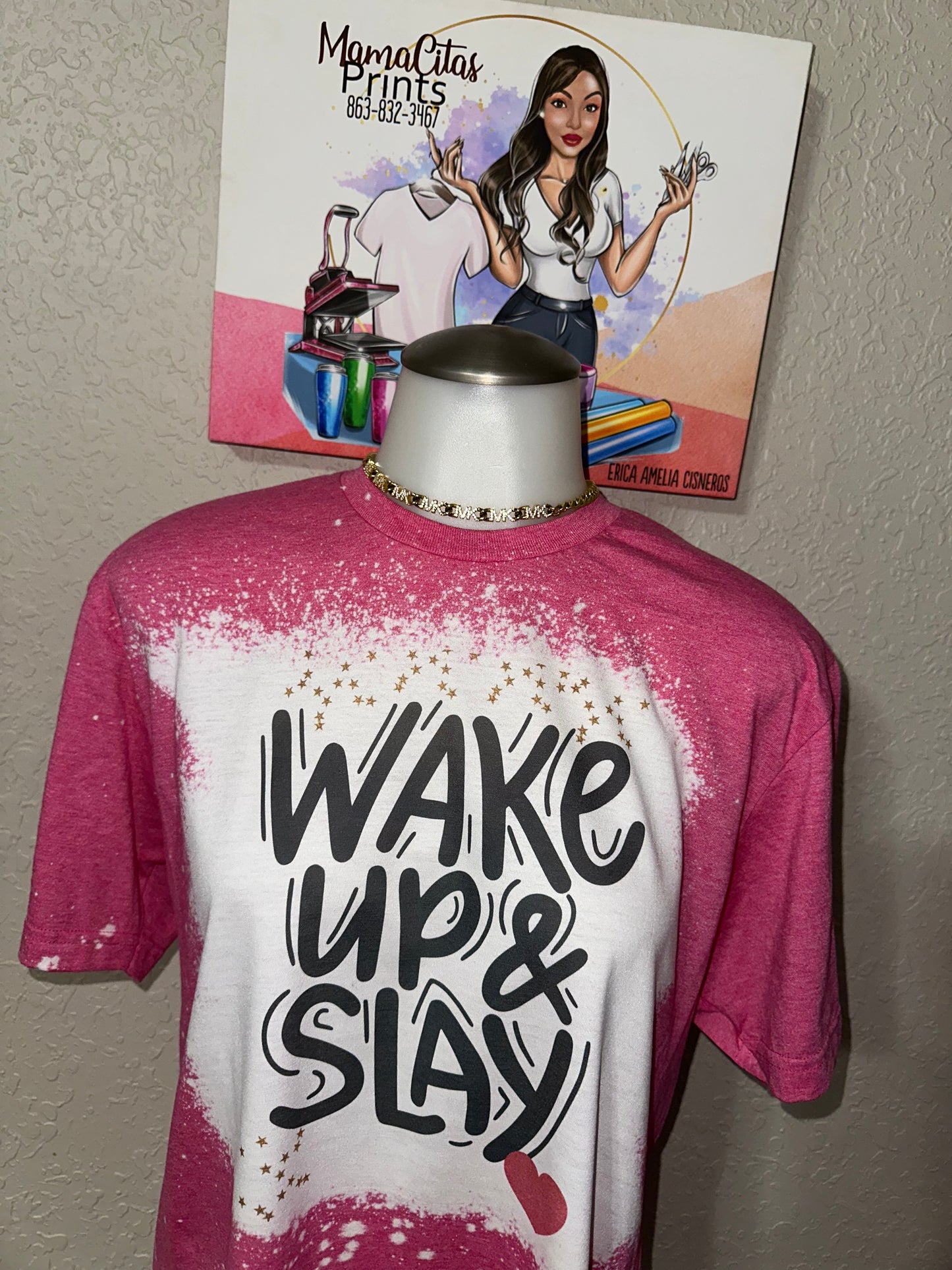 Wake up ⬆️ and Slay ♥️ sublimation tee