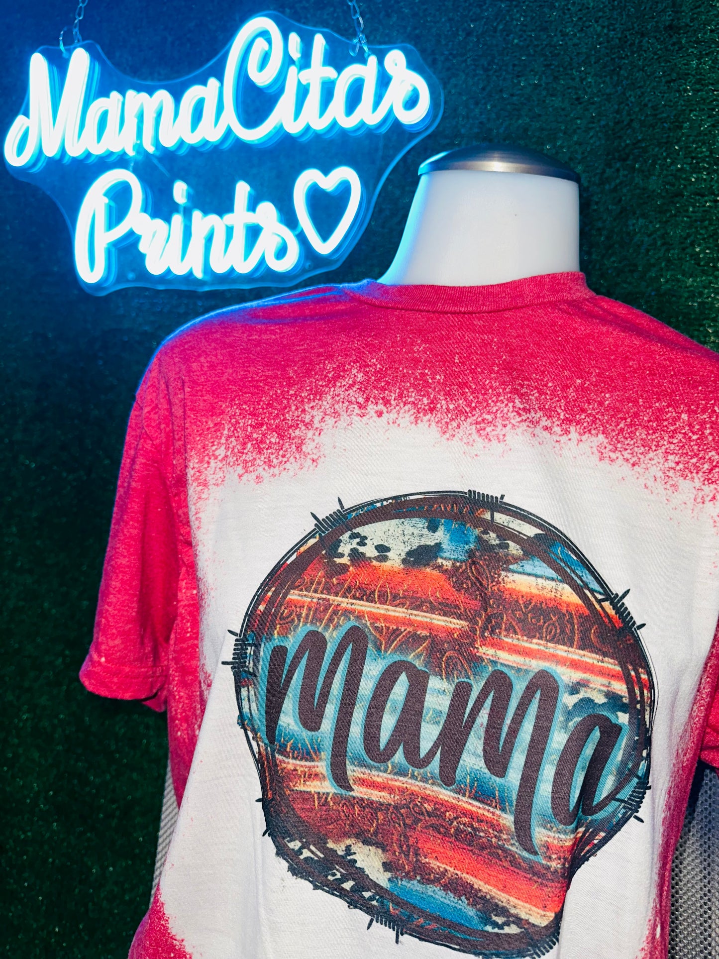 Mama western sublimation tee