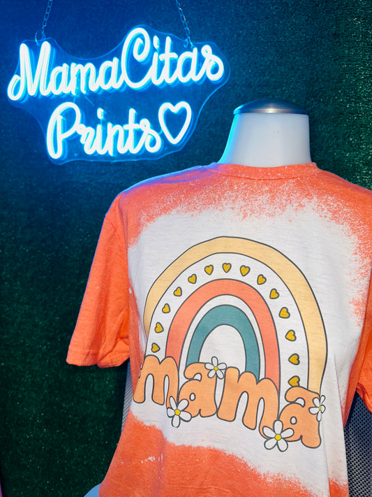 Groovy Mama Rainbow Sublimation Tee