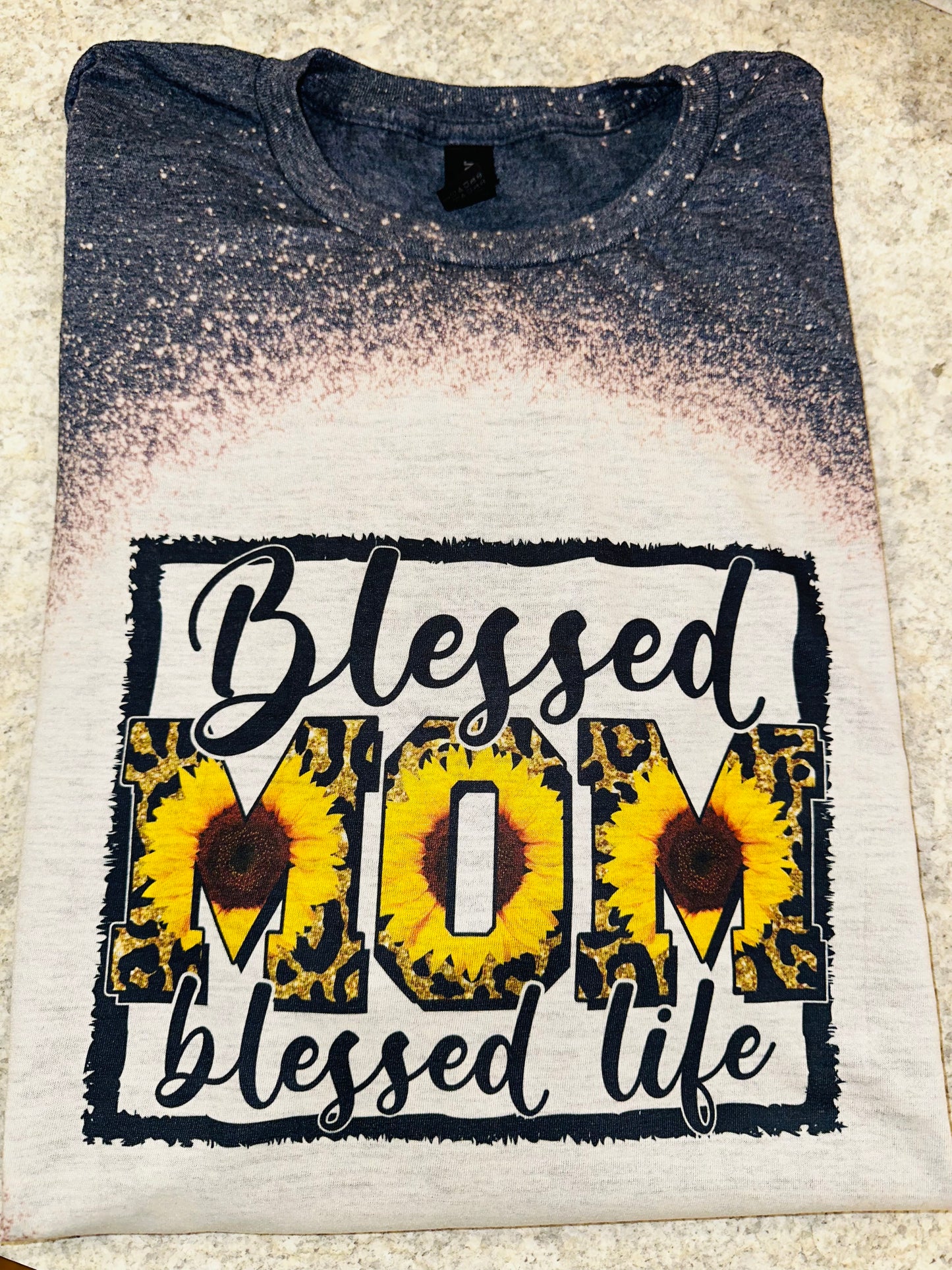 Blessed mom blessed life sublimation tee