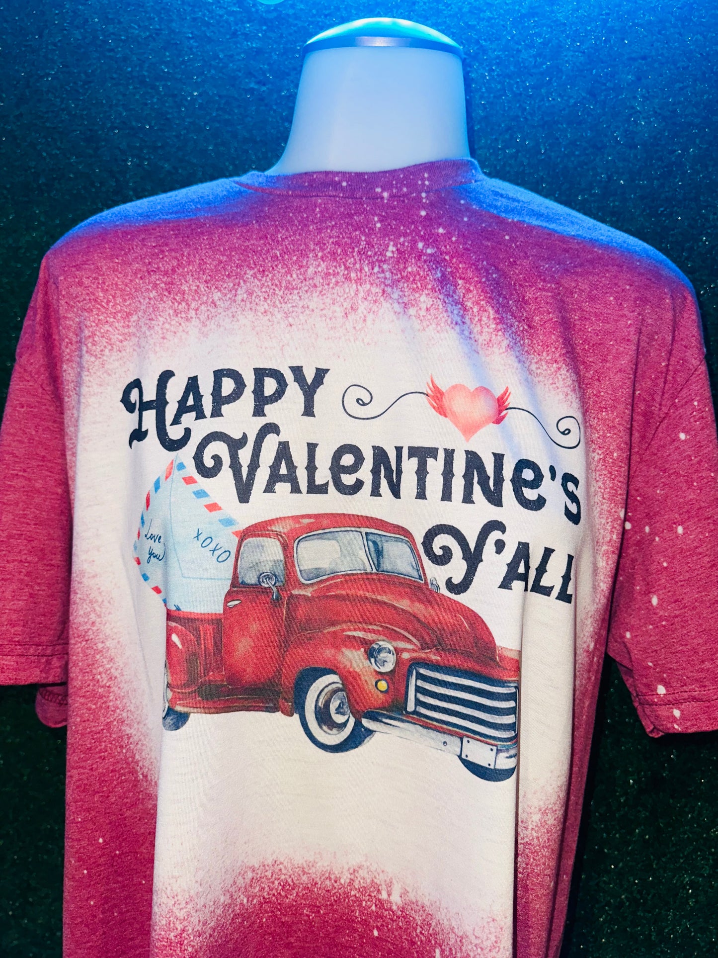 Happy valentines y’all sublimation tee