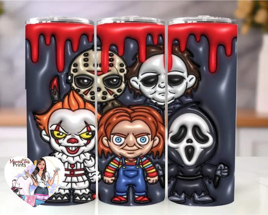 Horror Friends 3D 20oz tumbler