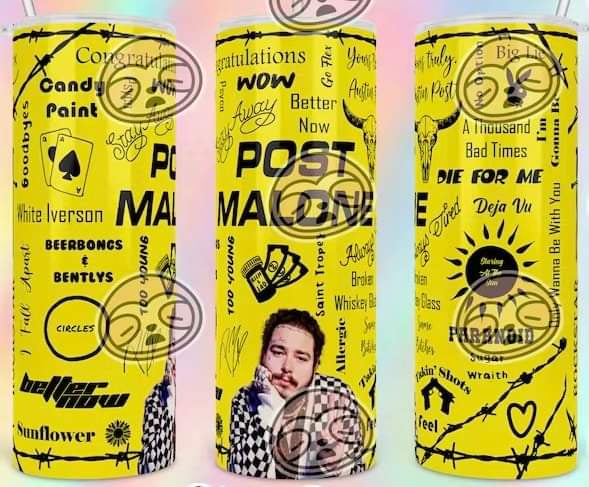 Post Malone  20oz tumbler