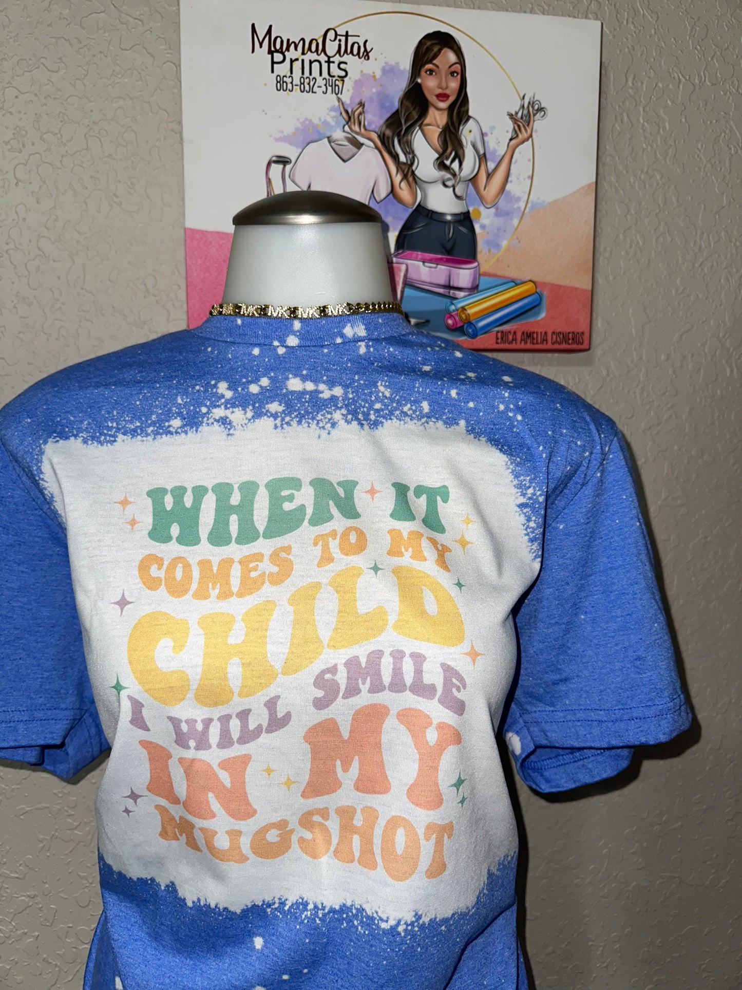 I’ll smile in my mugshot sublimation tee