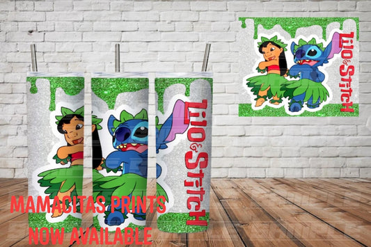 Dancing LILO and STITCH 20oz Tumbler