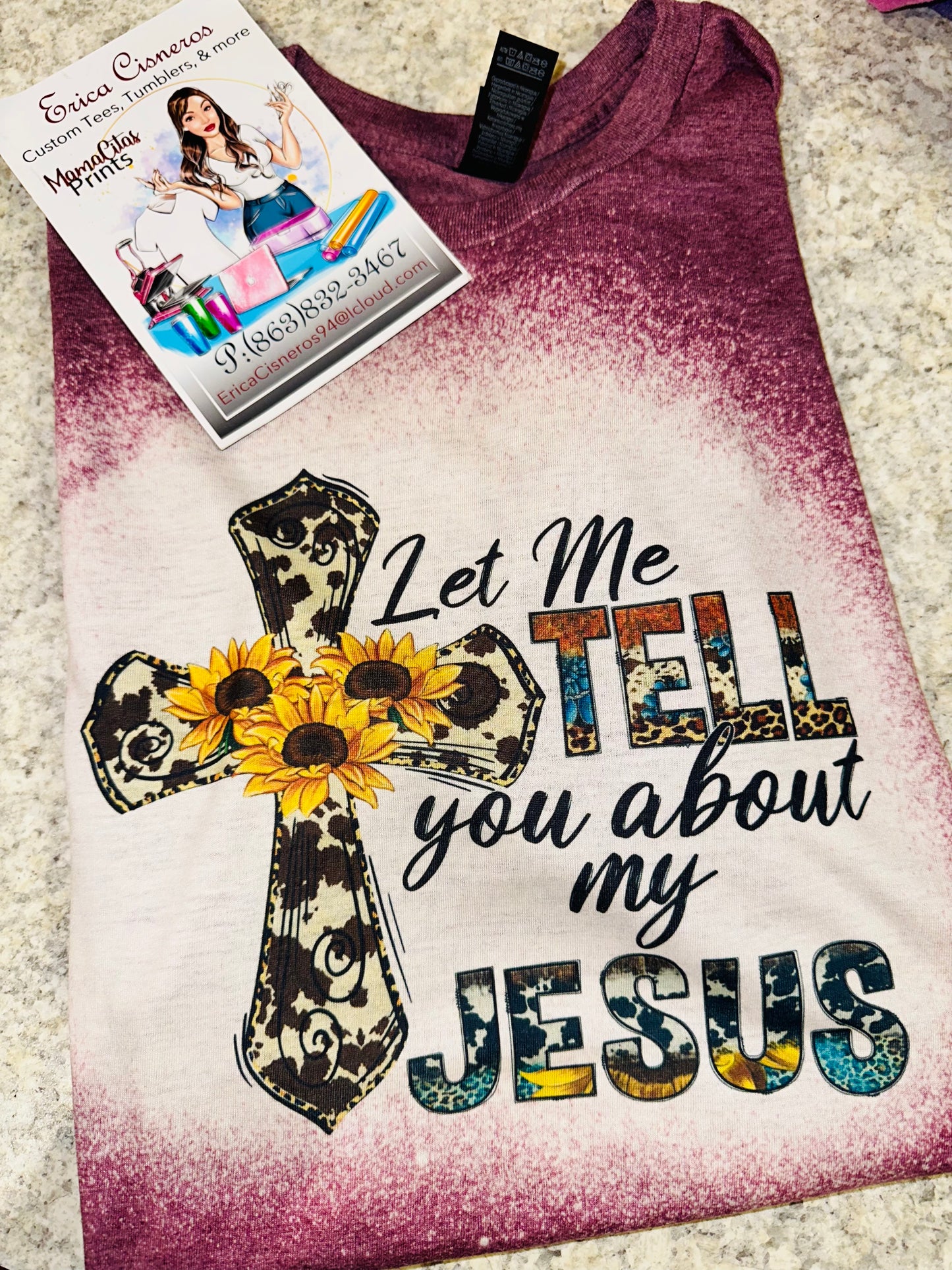 Let me tell you about my Jesus sublimation tee