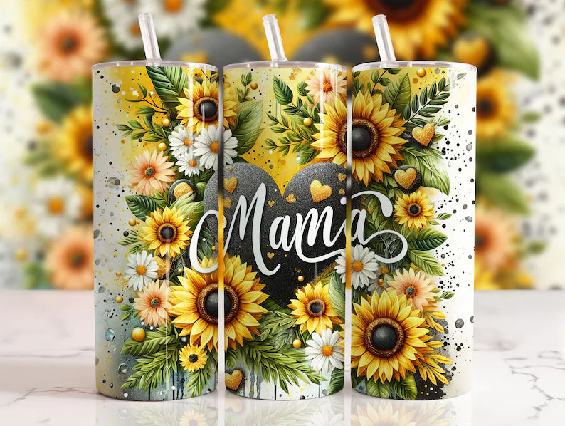 Mama sunflower garden 20oz tumbler