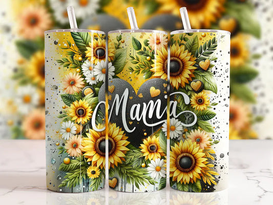 Mama sunflower garden 20oz tumbler