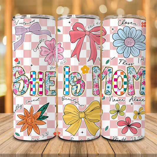 She is mom 20oz tumbler