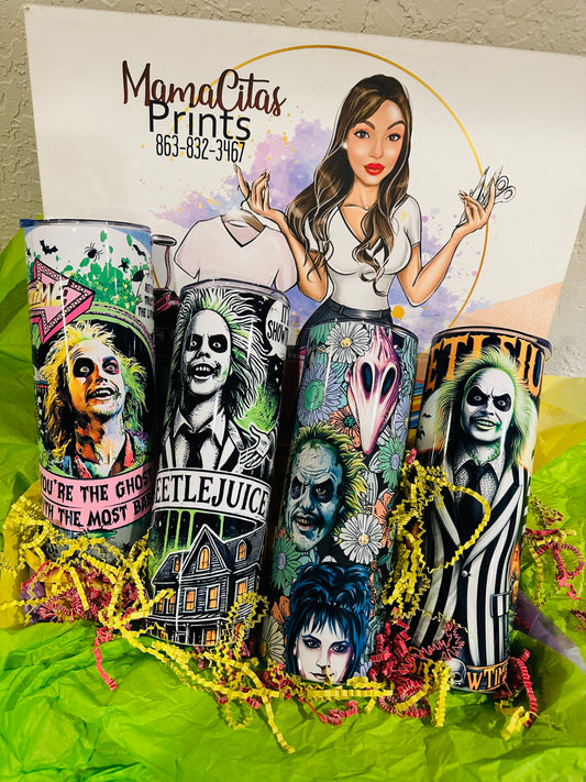 Beetle juice full set 4 - 20oz tumblers