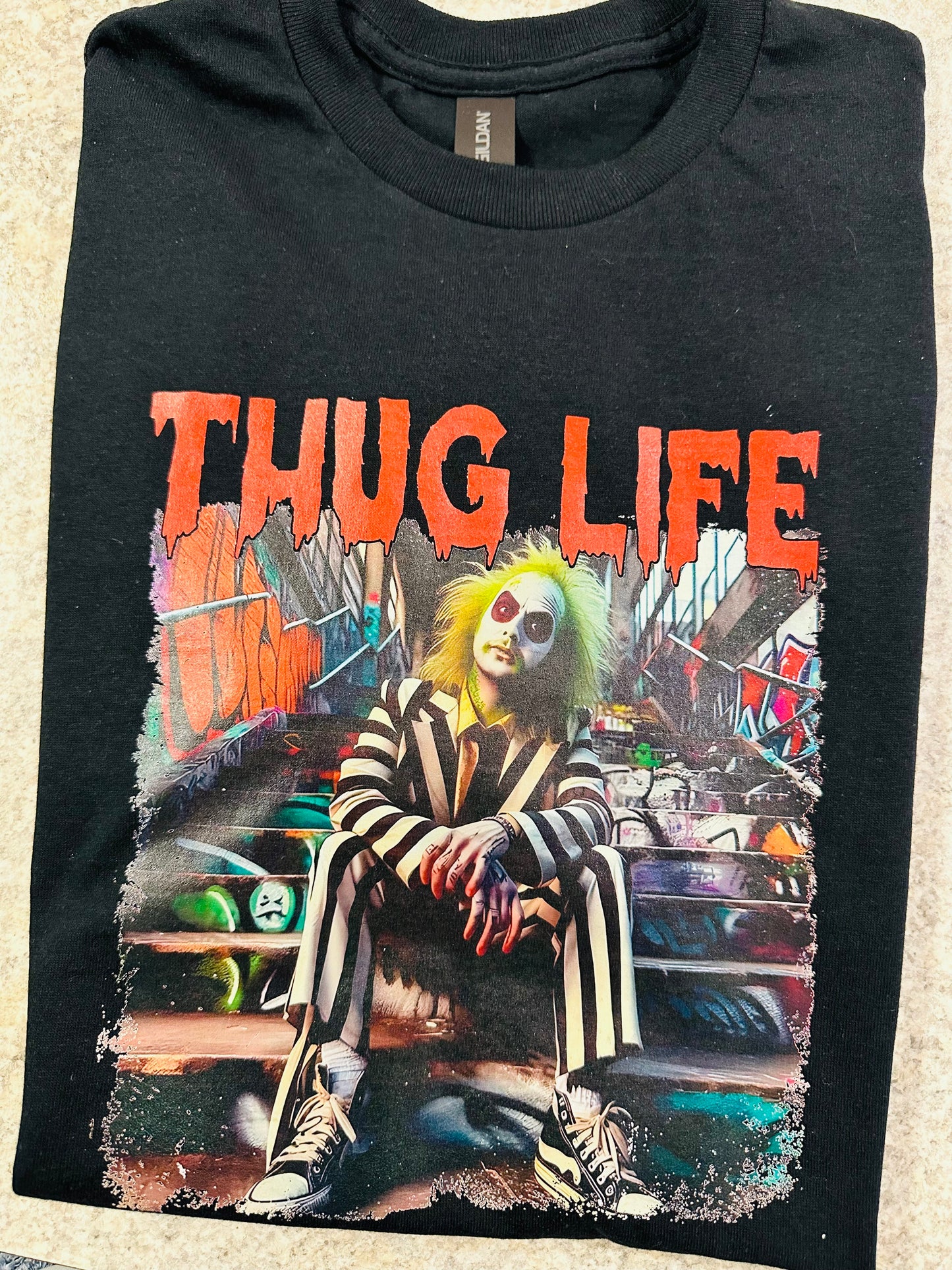 Thug life horror graphic tees