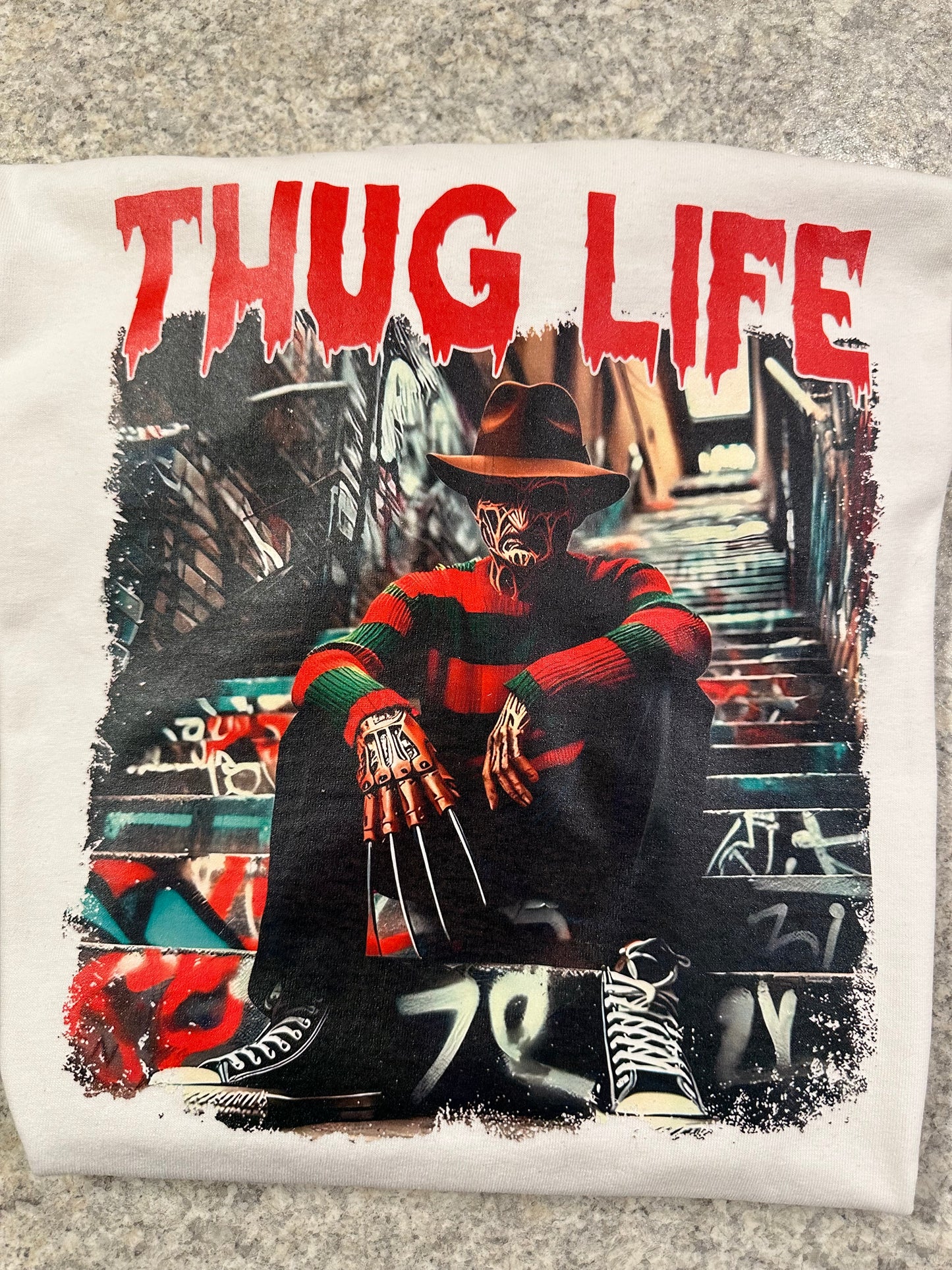 Thug life horror graphic tees