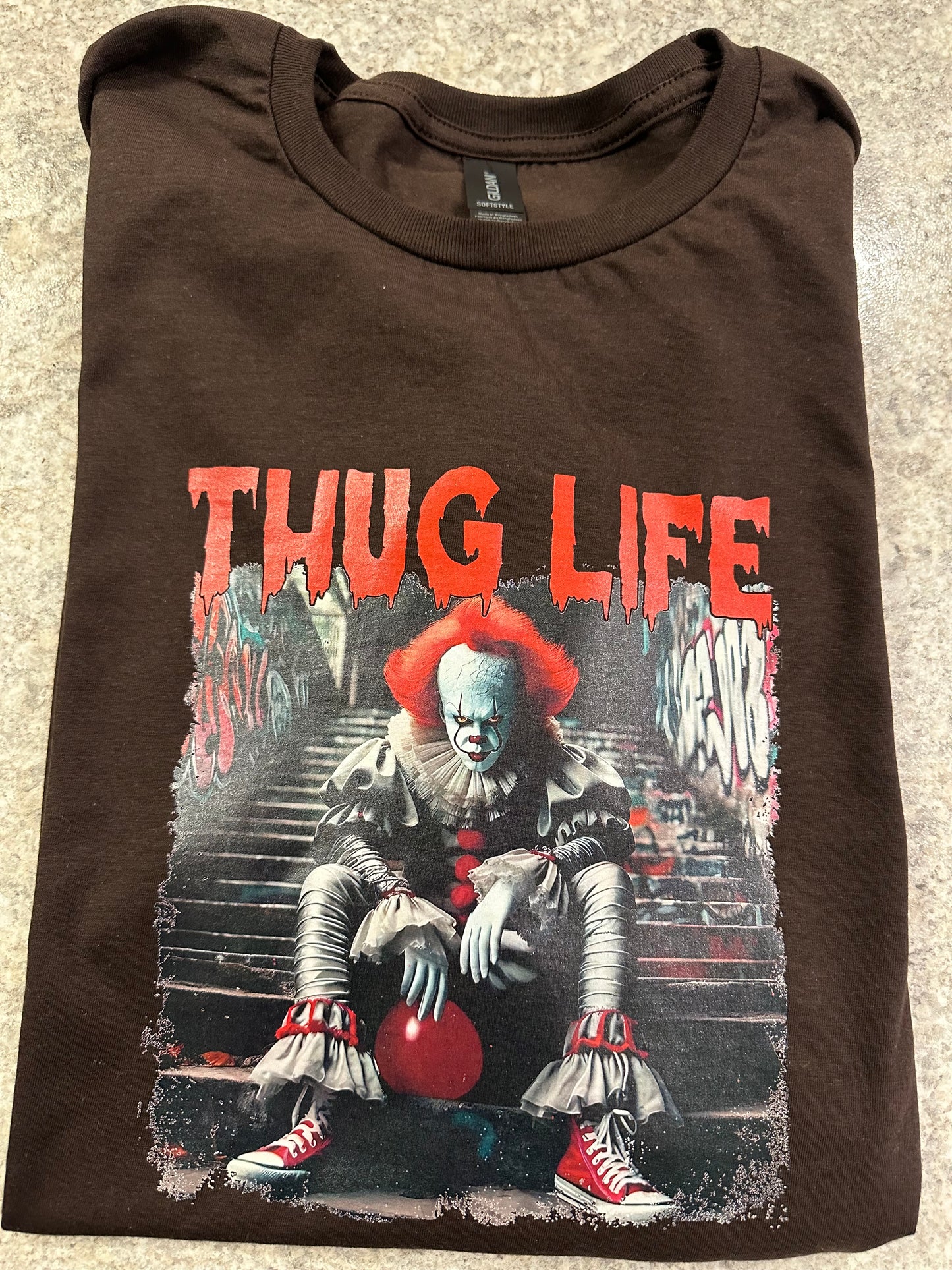 Thug life horror graphic tees