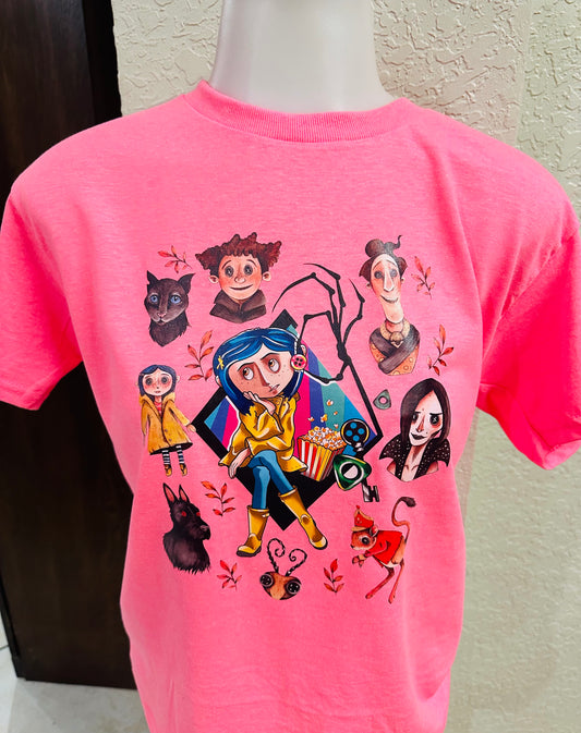 Coraline graphic tee