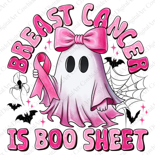 Breast cancer is boo sheet graphic tee PUT YOUR TEE SHIRT COLOR IN NOTES AT CHECKOUT