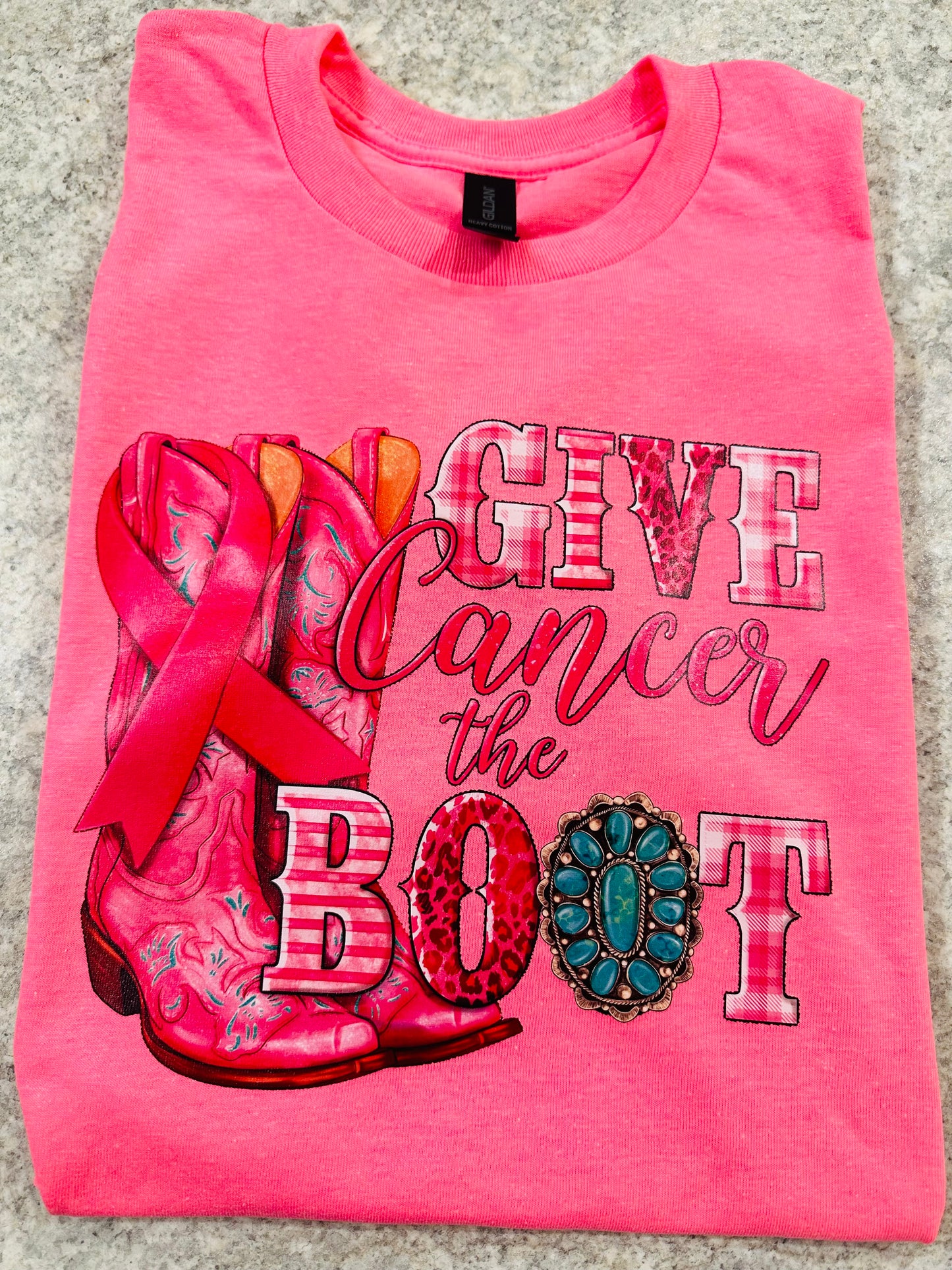 Give cancer the boot