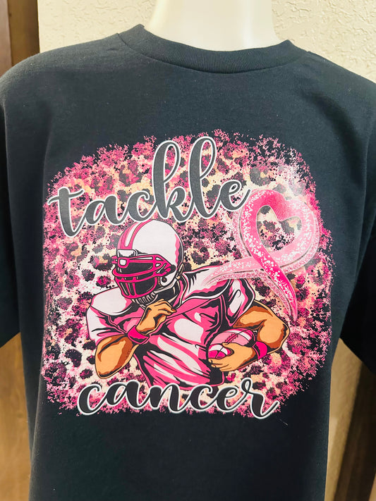 Tackle cancer graphic tee